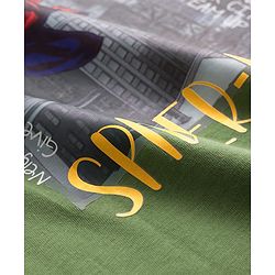 Pine Kids Marvel Single Jersey Knit Full Sleeves T-Shirt with Front & Back Spider Man Graphics - Green