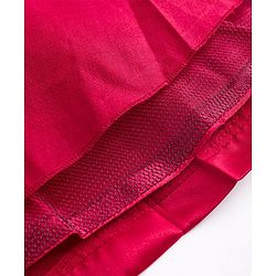 Pine Kids Woven Sleeveless Party Dress With Sequin Detailing & Floral Applique - Red