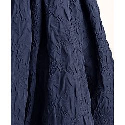 Pine Kids Woven Half Sleeves Solid Colour Frock  - Navy Blue