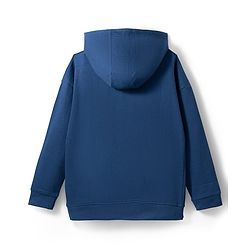 Pine Kids Marvel Terry Knit Drop Shoulder Full Sleeves Hooded Sweatshirt with Avengers Graphic - Navy Blue