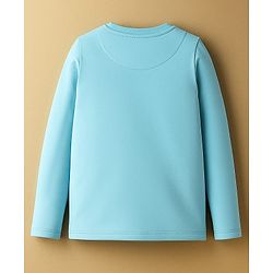 Pine Kids Marvel Single Jersey Knit Full Sleeves T-Shirt with Spider-Man Graphic - Light Blue