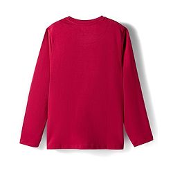 Pine Kids Marvel Single Jersey Knit Full Sleeves T-Shirt with Spider-Man Graphic - Red