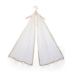 Pine Kids Woven Three Fourth Sleeves Choli Lehenga & Dupatta Set with Floral Print - Mint Green