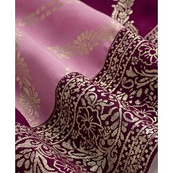 Pine Kids Woven Half Sleeves Choli Lehenga Set with Dupatta & Foil Print - Pink