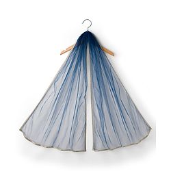 Pine Kids Woven Half Sleeves Lehenga Choli & Dupatta Set with Sequin Detailing - Red & Blue