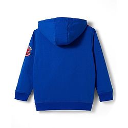 Pine Kids Marvel Terry Knit Hooded Full Sleeves Sweatjacket with Spider-Man Graphic - Blue & Red