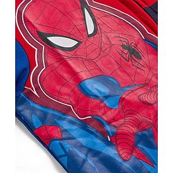Pine Kids Marvel Terry Knit Hooded Full Sleeves Sweatjacket with Spider-Man Graphic - Blue & Red