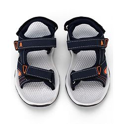 Pine Kids Solid Sandals With Velcro Closure - Navy Blue