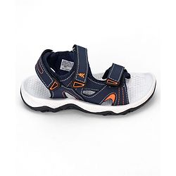 Pine Kids Solid Sandals With Velcro Closure - Navy Blue