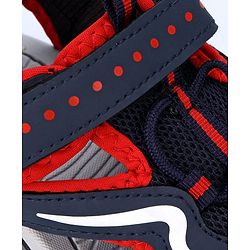 Pine Kids Solid Sandals With Velcro Closure - Navy Blue