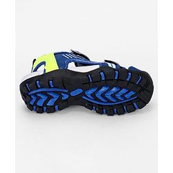 Pine Kids Solid Sandals With Velcro Closure - Blue