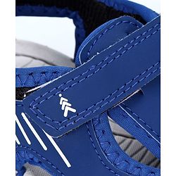 Pine Kids Solid Sandals With Velcro Closure - Blue