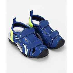 Pine Kids Solid Sandals With Velcro Closure - Blue