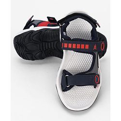Pine Kids Velcro Closure Sandals - Red & Black