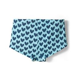 Pine Kids Cotton Knit Hipster  Panties With Heart Print Pack Of 3 (Colour May Vary)