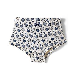 Pine Kids Cotton Knit Hipster  Panties With Heart Print Pack Of 3 (Colour May Vary)