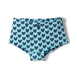 Pine Kids Cotton Knit Hipster  Panties With Heart Print Pack Of 3 (Colour May Vary)