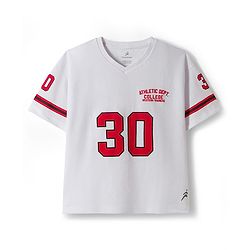 Pine Active Knit Half Sleeves Athleisure T-Shirt & Shorts Set Text & Number Print - White & Red