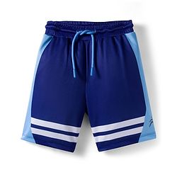 Pine Active Knit Sleeveless T-Shirt & Shorts Set With Tape Detailing - Blue & Navy Blue