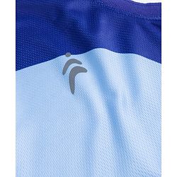 Pine Active Knit Sleeveless T-Shirt & Shorts Set With Tape Detailing - Blue & Navy Blue