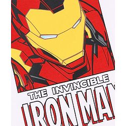 Pine Kids Marvel Single Jersey Knit Full Sleeves Night Suit With Iron Man Graphics - Red
