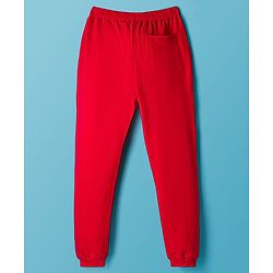 Pine Kids Marvel Single Jersey Knit Full Sleeves T-Shirt & Lounge Pant Set with Captain America Graphic - Red & White