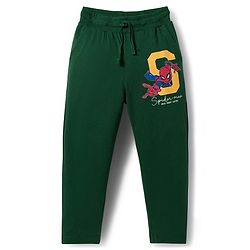 Pine Kids Marvel Single Jersey Knit Full Sleeves Night Suit With Spiderman Print - Green