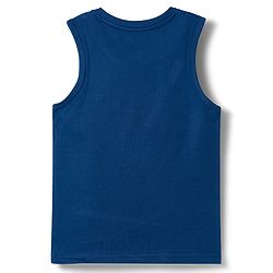 Pine Kids Lucas Single Jersey Knit Full Sleeve Printed Shirt and Sleeveless T-Shirt with Starwars Graphic - Light Blue & Blue