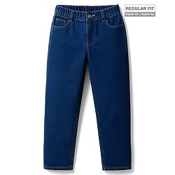 Pine Kids Denim Woven Full Length Washed Jeans - Blue