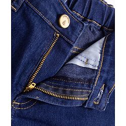Pine Kids Denim Woven Full Length Washed Jeans - Blue