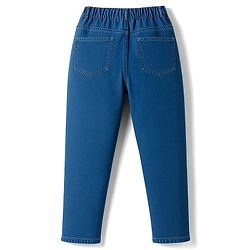 Pine Kids Denim Woven Full Length Washed Jeans - Blue