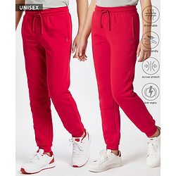 Pine Active Knit Full Length Super Stretch Solid Coloured Track Pant - Black