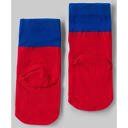 Pine Kids Marvel Knit Ankle Length Antibacterial Socks with Avengers Graphic Pack of 5 - White Yellow & B Lue