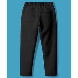 Pine Kids Denim Woven Full Length Washed Jeans - Black