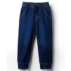 Pine Kids Denim Woven Full Length Washed Jeans - Blue