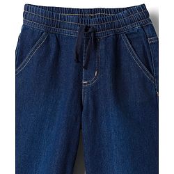 Pine Kids Denim Woven Full Length Washed Jeans - Blue
