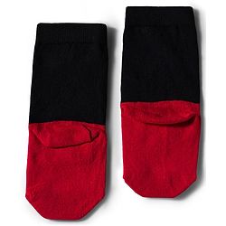 Pine Kids Disney Knit Ankle Length Antibacterial Socks with Mickey Mouse Graphic Pack of 5 - Grey Red & White