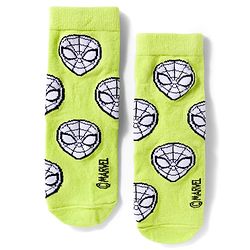 Pine Kids Marvel Knit Ankle Length Anti-Bacterial Socks with Avengers Graphic Pack of 3 - White & Purple