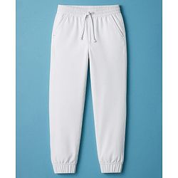 Pine Kids Denim Woven Full Length Washed Jeans - White