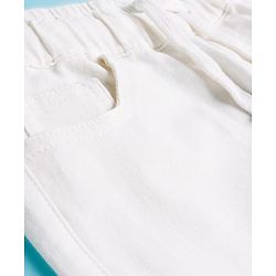 Pine Kids Denim Woven Full Length Solid Color Washed Jeans  - White