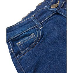 Pine Kids Denim Woven Full Length Washed Jeans With Stretch - Blue