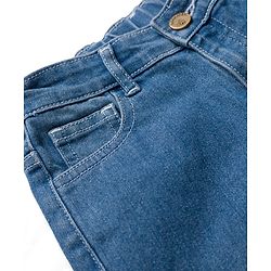 Pine Kids Denim Woven Full Length Washed Jeans - Blue