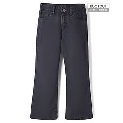 Pine Kids Denim Woven Full Length Washed Jeans - Black