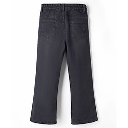 Pine Kids Denim Woven Full Length Washed Jeans - Black