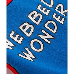 Pine Kids Marvel Terry Knit  Full Length Cut and Sew Track Pant with Spider-Man Graphic - Red & Blue