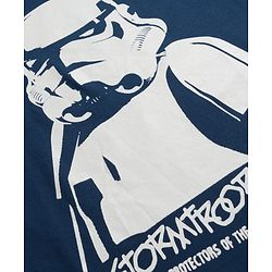 Pine Kids Lucas Single Jersey Knit Full Sleeves Night Suit with Star Wars Graphic - Navy Blue
