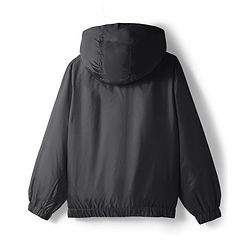 Pine Active Knit Full Sleeve Ultra Comfort Lightweight Windbreaker Athleisure Hooded Jacket - Black