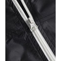 Pine Active Knit Full Sleeve Ultra Comfort Lightweight Windbreaker Athleisure Hooded Jacket - Black