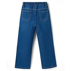 Pine Kids Denim Woven Full Length Washed Jeans - Blue