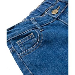 Pine Kids Denim Woven Full Length Washed Jeans - Blue